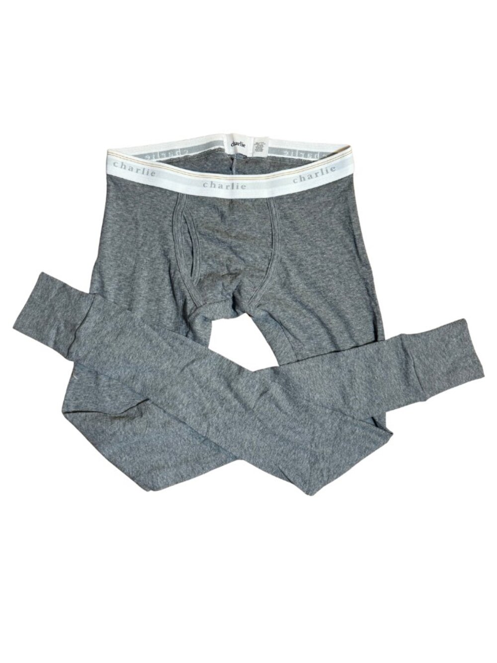 Charlie by MZ Men's Long John Tights Original Rib Size Small